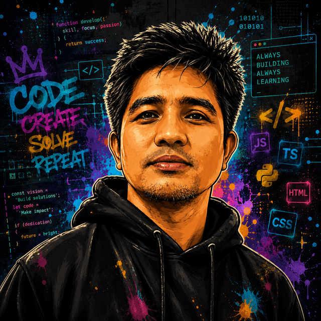 Illustrated portrait of Lemuel Ledesma